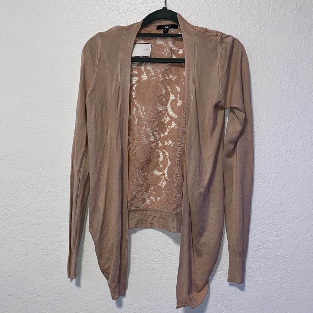Lace Back Cardigan
